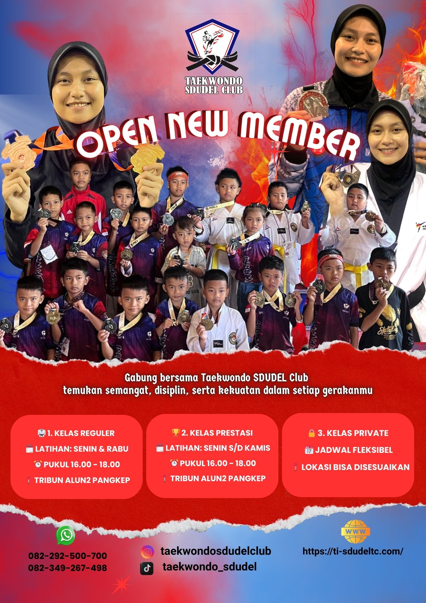 Kado Hardiknas 2025, Atlet Taekwondo SDN 28 Tumampua II Terima Penghargaan dari Bupati Pangkep Taekwondo Indonesia Dojang Sdudel Club