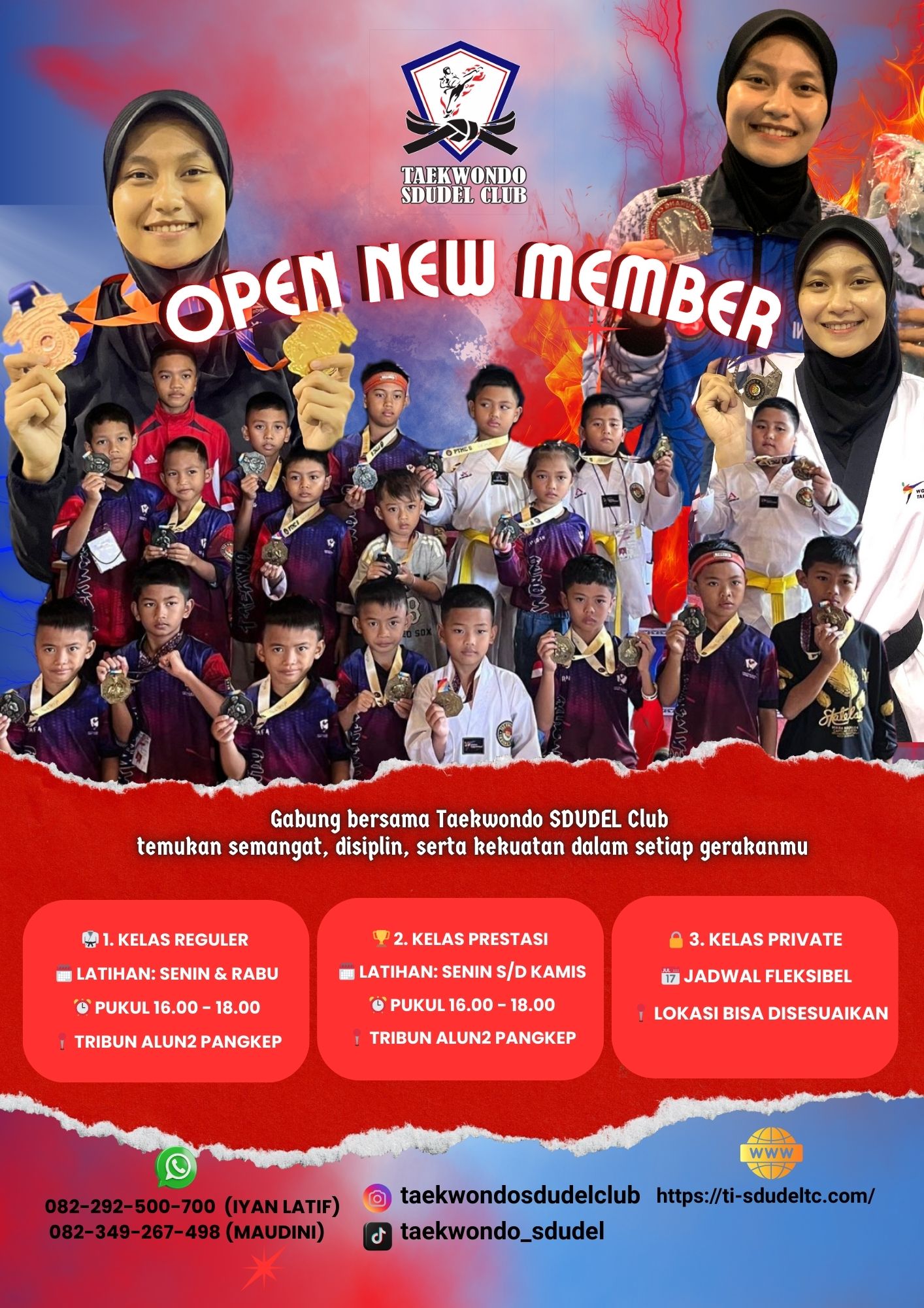 Menumbuhkan Semangat Juang dan Sportivitas Sejak Dini Menumbuhkan Semangat Juang dan Sportivitas Sejak Dini Taekwondo Indonesia Dojang Sdudel Club